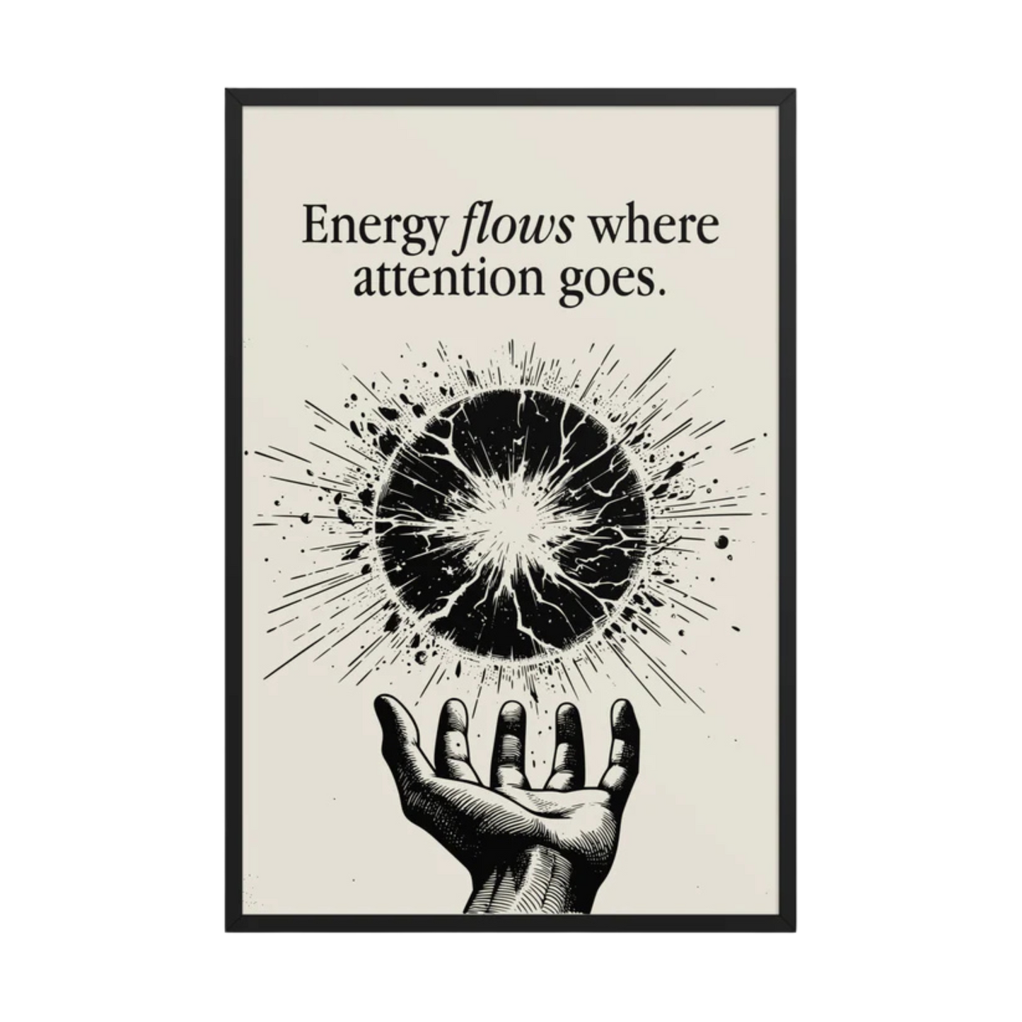 Energy Framed poster