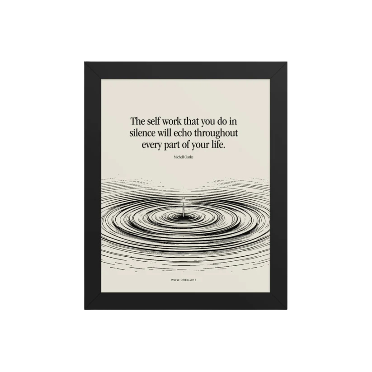 Self Work Framed poster
