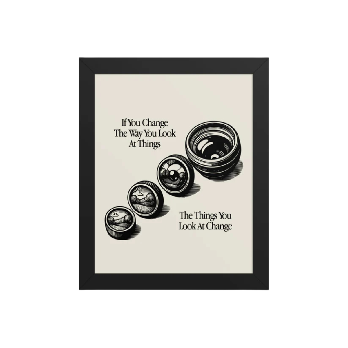 Way You Look At Things Framed poster