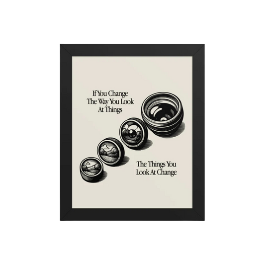 Way You Look At Things Framed poster