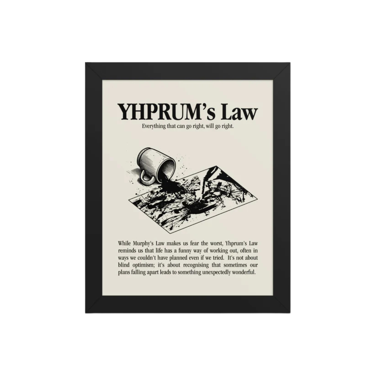 YHPRUM's Law Framed poster