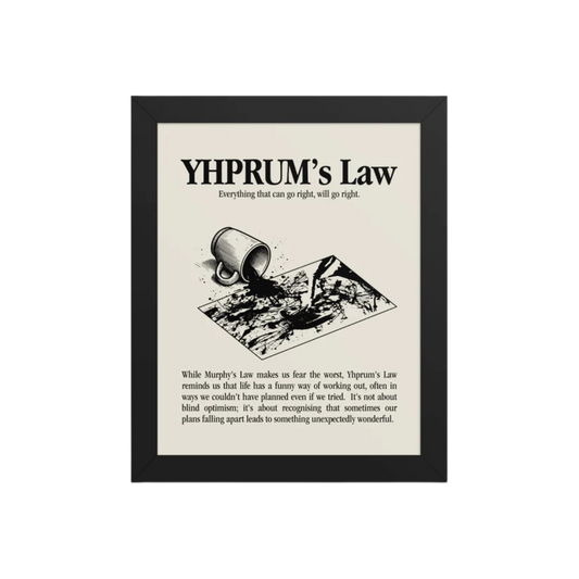 YHPRUM's Law Framed poster