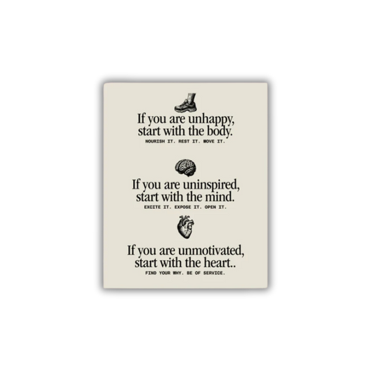 Heart. Body & Mind Poster