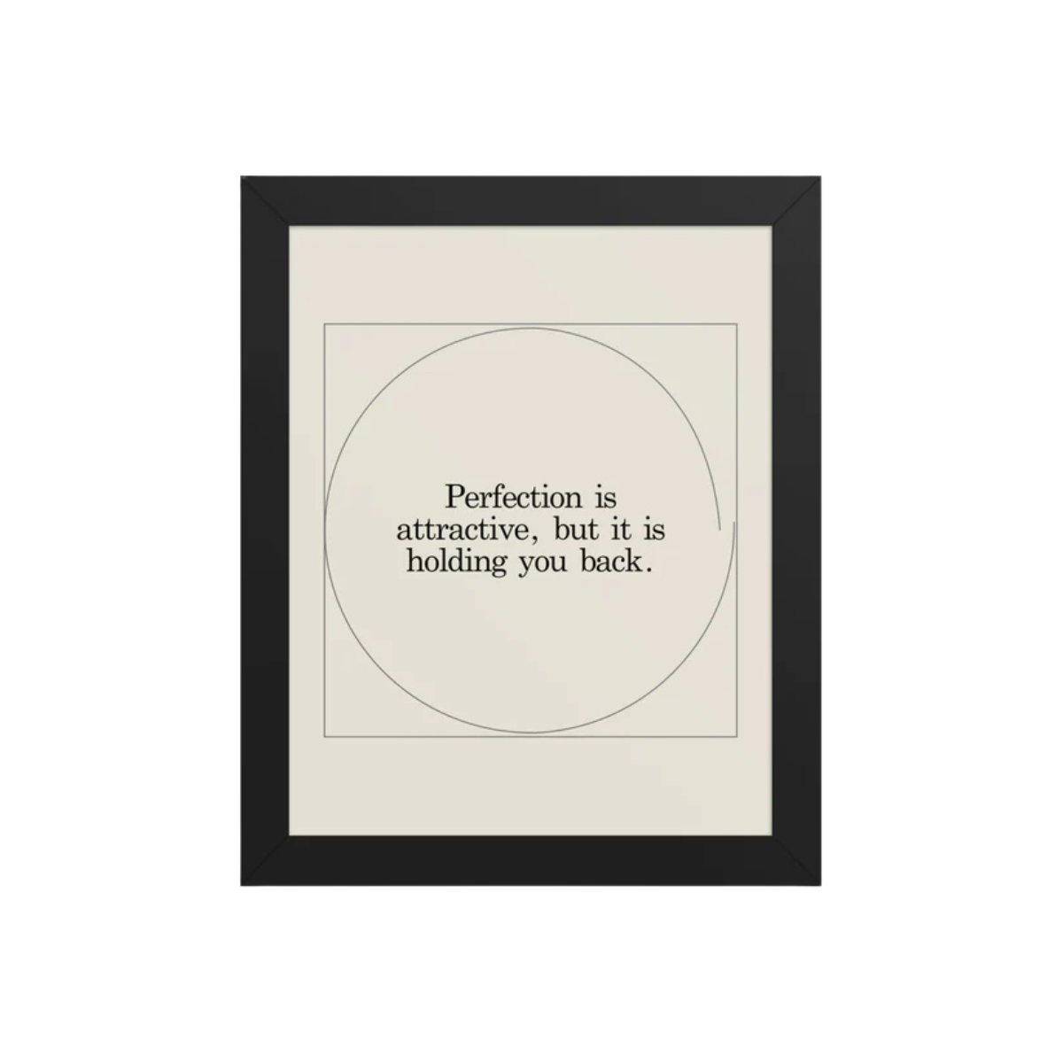Perfection Framed poster